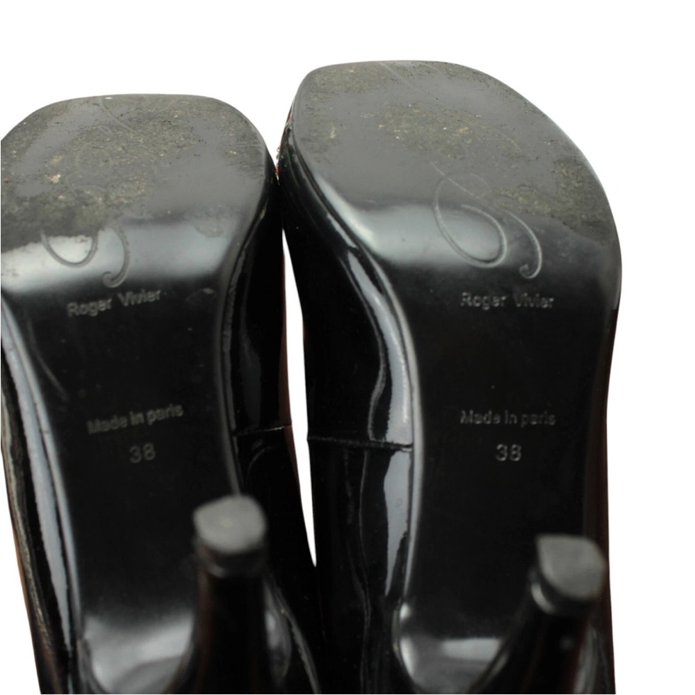 Roger Vivier Belle Vivier crystal embellished Pumps Heels 8 patent leather Black - Picture 13 of 16